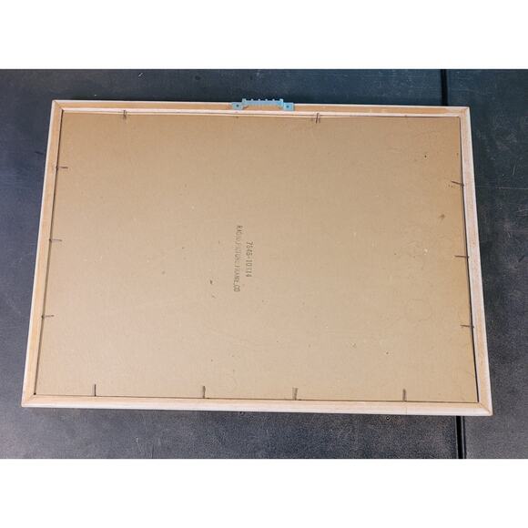 Vntg Mid-Century Louise God the Father’s Hand Framed Folk Art Prayer 15x11 Amish - Picture 4 of 8